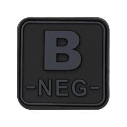 JTG Bloodtype Square Rubber Patch B Neg Blackops - R&eacute;f: 10345706400