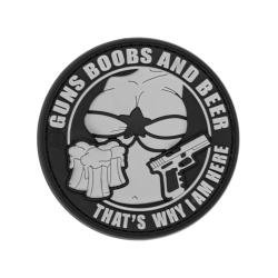 JTG Guns Boobs and Beer Rubber Patch Multicolor - R&eacute;f: 10567450000
