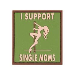 JTG I Support Single Mums Rubber Patch Green - R&eacute;f: 10174920000