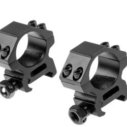 Pirate Arms 25.4mm Low Type Mount Rings Black - R&eacute;f: 10497906000
