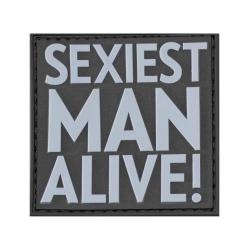 JTG Sexiest Man Alive Rubber Patch Blackmedic - R&eacute;f: 10312050500