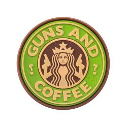 JTG Guns and Coffee Rubber Patch Green - R&eacute;f: 10175020000