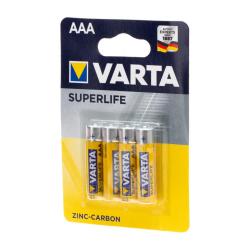Varta AAA Superlife 4pcs - R&eacute;f: 11038900000