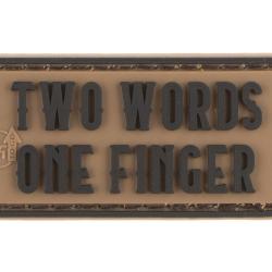 JTG Two Words One Finger Rubber Patch Coyote Brown - R&eacute;f: 12836634100