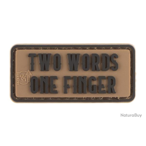 JTG Two Words One Finger Rubber Patch Black - R�f: 12836606000