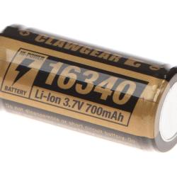Clawgear 16340 Battery 3.7V 700mAh Black - R&eacute;f: 11012806000