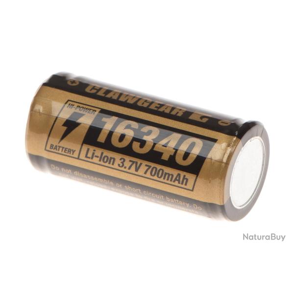 Clawgear 16340 Battery 3.7V 700mAh Black - R�f: 11012806000