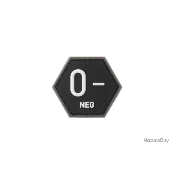 JTG Bloodgroup Hexagon Rubber Patch 0 Neg SWAT - R�f: 10865151700