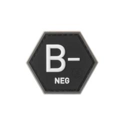 JTG Bloodgroup Hexagon Rubber Patch B Neg SWAT - R&eacute;f: 10865351700