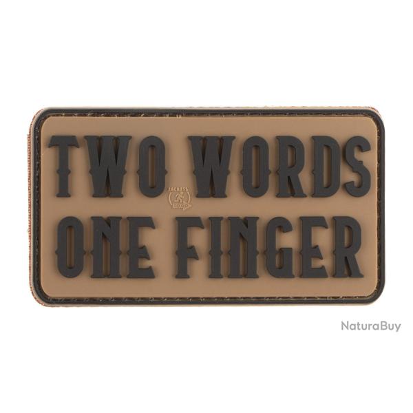 JTG Two Words One Finger Big Rubber Patch Coyote Brown - R�f: 12836834100