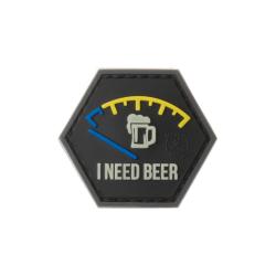 JTG I need Beer Rubber Patch Red - R&eacute;f: 10864703500