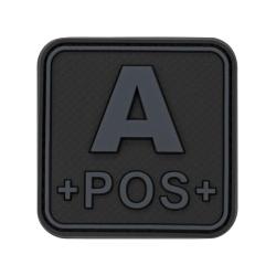 JTG Bloodtype Square Rubber Patch A Pos Glow - R&eacute;f: 10345460100