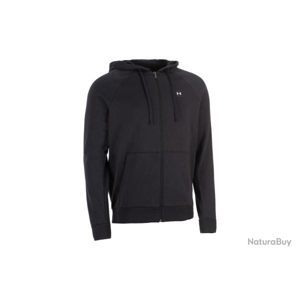 Under Armour UA Rival Feece FZ Hoodie XL Black - R�f: 11339006040