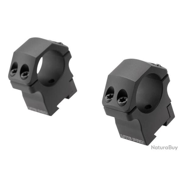 Leapers P.O.I. Medium Profile 1 Inch Dovetail Rings Black - R�f: 12815906000