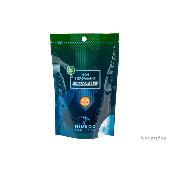 Nimrod 0.28g Bio BB High Performance 1000rds White - R�f: 11354300100