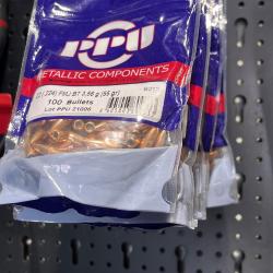 Ogives PPU .224 / 55 grains fmj bt