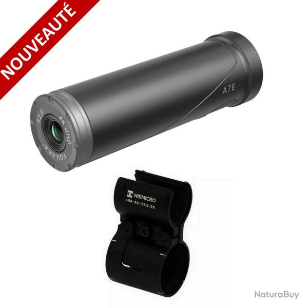 PACK Cam�ra d'action HIKMICRO HIKCAM A7E + Support de fixation (choix parmi 4 supports)