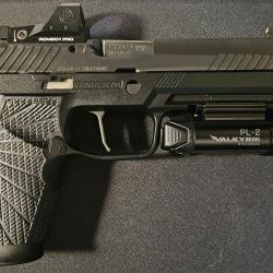 Sig Sauer P320 Full Size Noir 9mm + Red Dot Sig Romeo1 Pro + D&eacute;tente Apex + Carcasse Wilson Combat