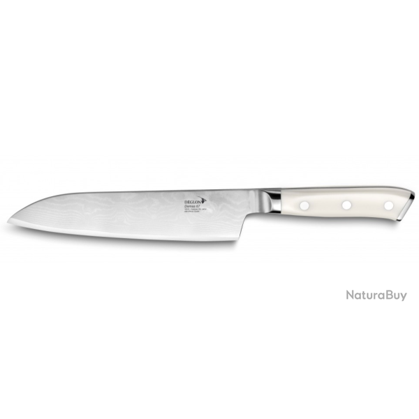 Deglon Damas 67 Santoku 18 cm - Couteau Japonais Damas AUS-10 - R�f. 5807218-C