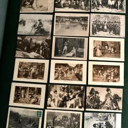 Lot de 24 cartes postales anciennes  historiques NAPOL&Eacute;ON 1900 en noir et blanc