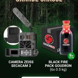 Pack d'observation camera ZEISS secacam 3 + goudron BLACK FIRE par 6