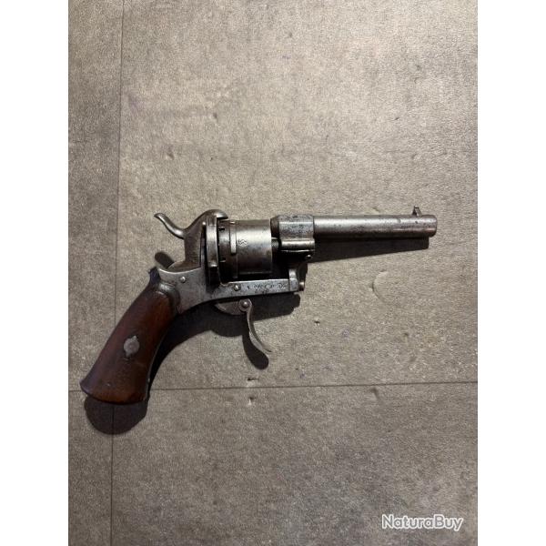ENCHERES 1� - REVOLVER A BROCHE TYPE LEFAUCHEUX - 7MM A BROCHE - CAT D