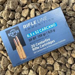 Carcano 1891 PPU 6,5x52 Carcano SP BT 139gr ( frais de port inclus )