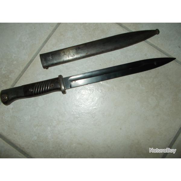 ancienne baionnette mauser 98k 1940 carl eickhorn  fusil soldat arm�e allemande 39 45 ww2 militaria