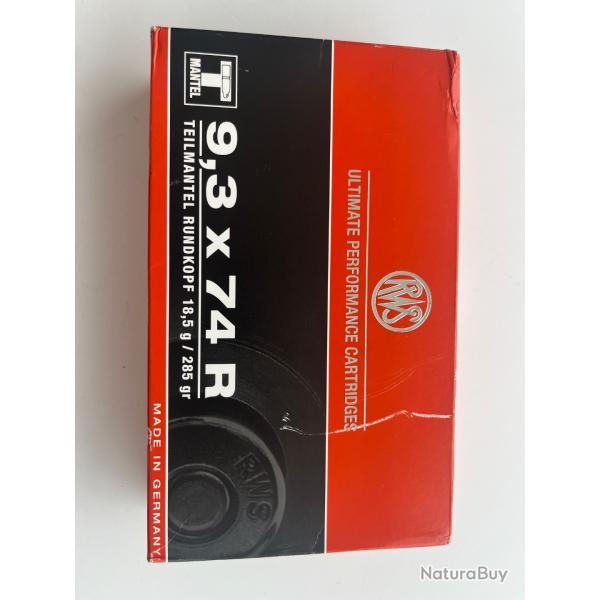 Balles 9,3x74R - RWS - T Mantel