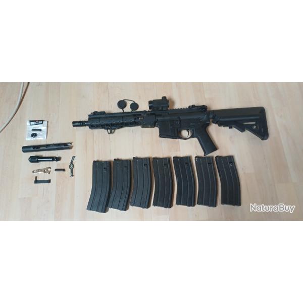M4 Tokyo Marui MWS GEISSELE + Point rouge VECTOR OPTICS + 7 chargeurs