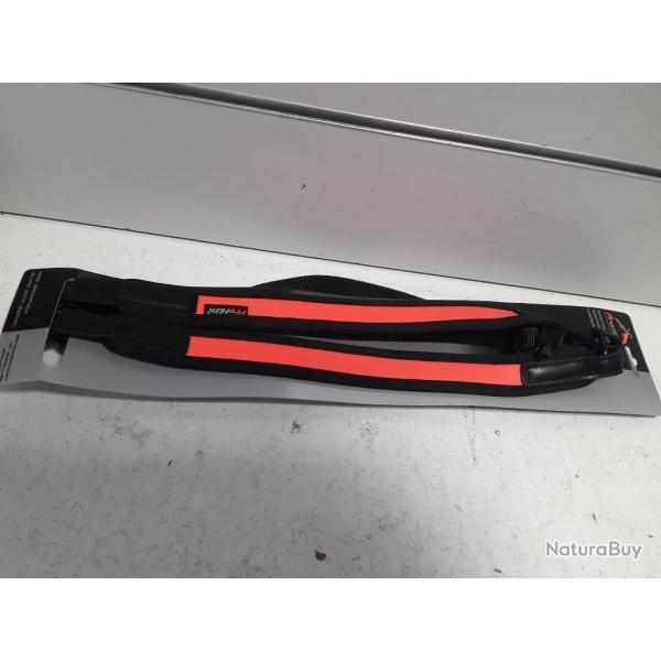 Bretelle harnais Prohunt neoprene orange avec grenadiere top produit