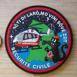 Ancien &eacute;cusson PVC S&eacute;curit&eacute; civile Dragon 973 Guyane collection