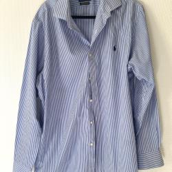 Chemise Polo Ralph Lauren bleue/Blanche T 18/46