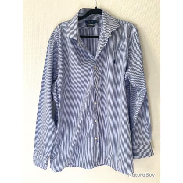 Chemise Polo Ralph Lauren bleue/Blanche T 18/46
