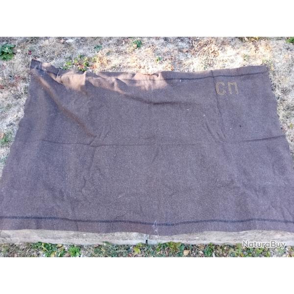 France WWII  RARE Couvre pieds reglementaire troupe Superbe