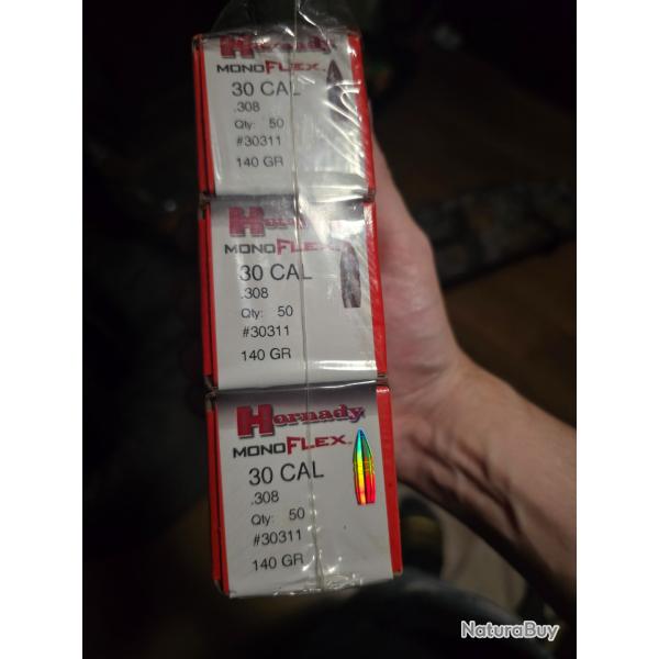 Ogive HORNADY Monlflex .30 140 grain