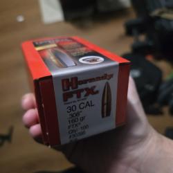 Ogives HORNADY 165 GRAIN FTX 30.