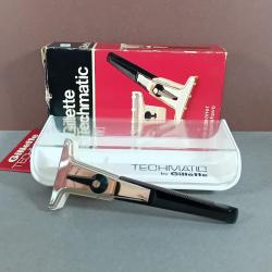 Rasoir Vintage Gillette Techmatic Adjustable En Boite Box Notice Collection TBE