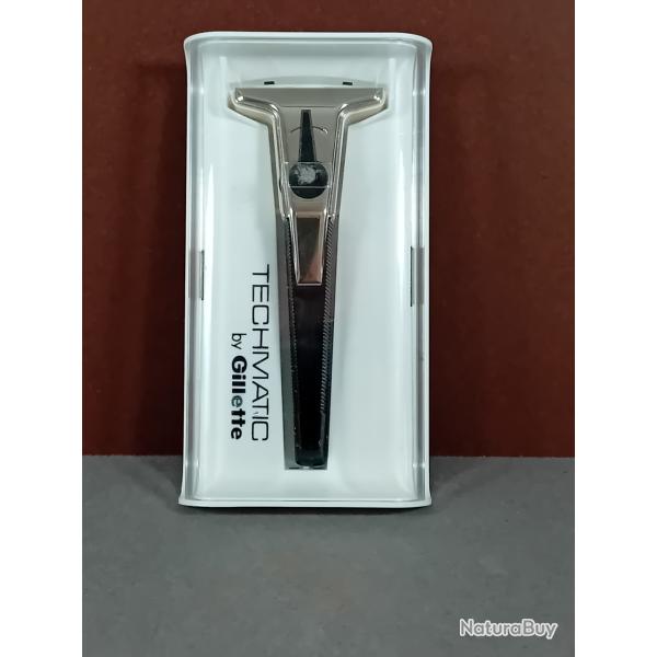 Rasoir Vintage Gillette Techmatic Adjustable En Boite Box Notice Collection TBE