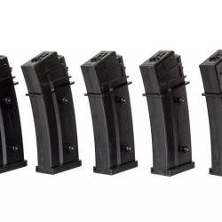 Bo&icirc;te de 5 chargeurs AEG 120 cps G36 noir