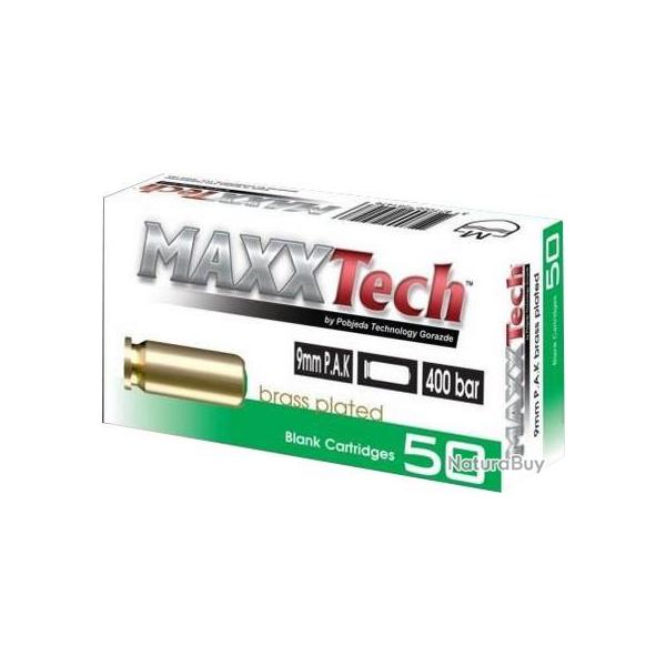 Balle 9Mm Pa A Blanc X50- 400Bars