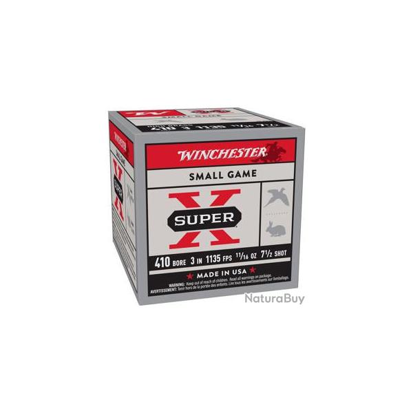 Cartouches 410-76 Super X High Brass 19.5g Pb7.5 x25
