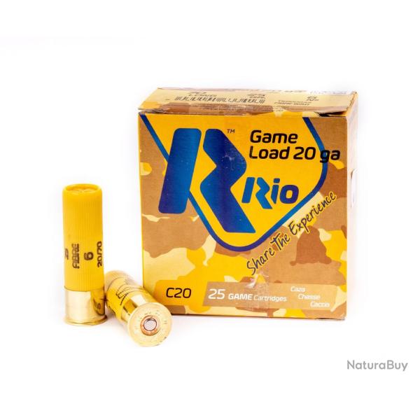 Cartouches 20/70 Game Load 25 Bg Pb6 x25