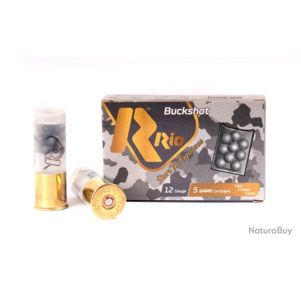 Cartouches 12/70 Buck 9g 34gr x5