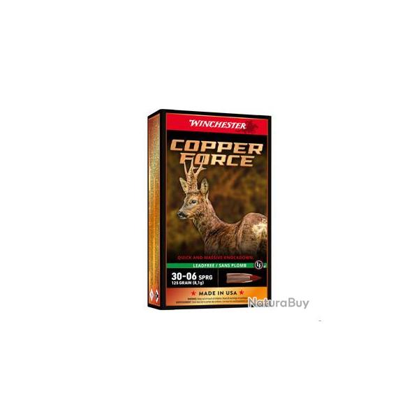 Balles 30-06Spr Cooper Force Lead Free 125gr x20