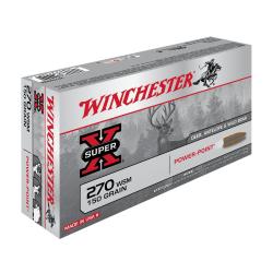 Balles 270WSM Super X Powerpoint 150gr x20
