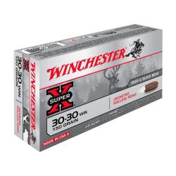 Balles 30-30Win Super X Hollow Point 150gr x20