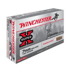 Balles 7mm Rem Super X Power Point 150gr x20
