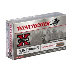 Balles 9.3x74R Super X Power Point 286gr x20