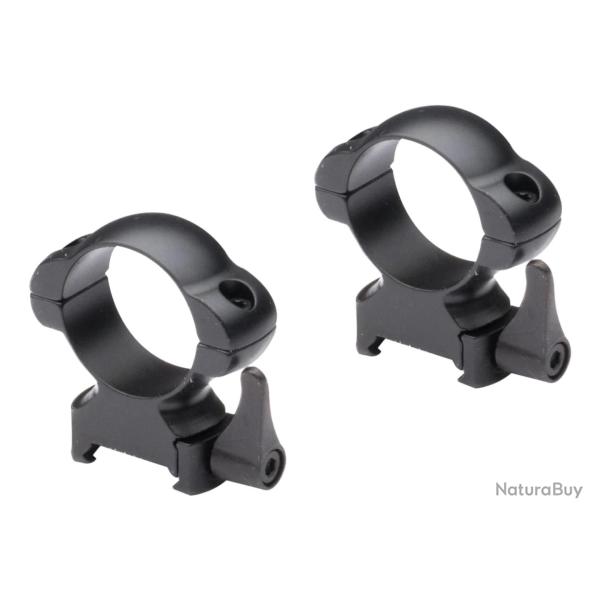 Collier acier Quick 30mm haut rail Weaver